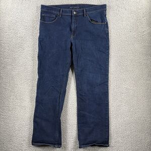 Mott And Bow Jeans Mens 40X32 Blue Straight Dark Wash Straight Oliv Rins